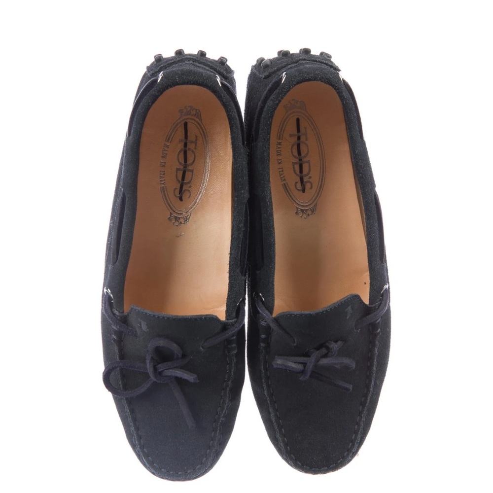 Tod’s Women’s Moccasin size 7.5 Dark Blue/Black